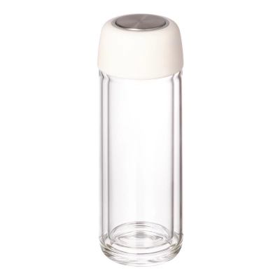 
                                                Бутылка стеклянная с двойными стенками, Bianca, 300 ml, белая
                                                