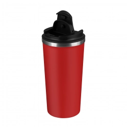 Vacuum thermocup, Palermo, 480 ml, red