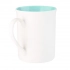 Керамическая кружка Astra, 380 ml, белый/аква Керамическая кружка Astra, 380 ml, белый/аква