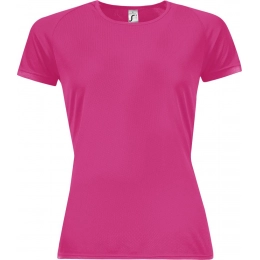 Women's Sporty Women 140 T-shirt, neon pink