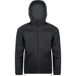 Skate windbreaker, black with gray