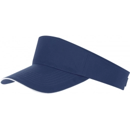 Ace visor, dark blue with white