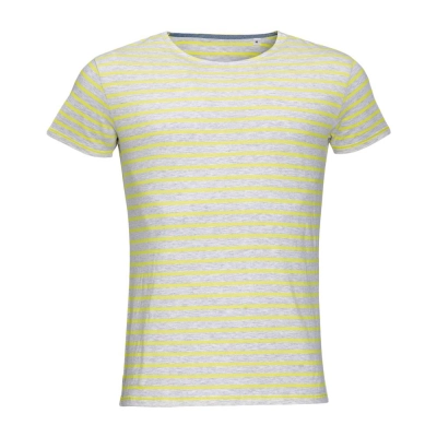 
                                                Miles Men grey and yellow T-shirt
                                                