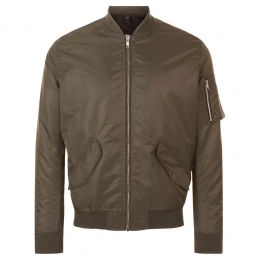 Rebel unisex brown bomber jacket.