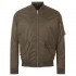 Rebel unisex brown bomber jacket.