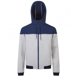 Unisex Voltage jacket, grey melange with dark blue