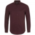 Becker Men men's shirt, burgundy with white