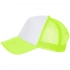 Bubble baseball cap, neon yellow with white