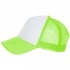Bubble baseball cap, neon green with white