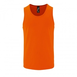 Men's Sporty TT Men tank top, neon orange.