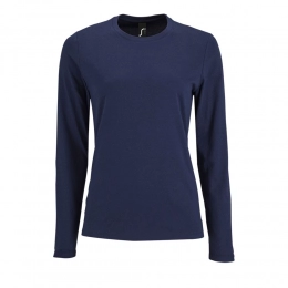 Imperial LSL Women's Long Sleeve T-shirt, Dark Blue (Cobalt)