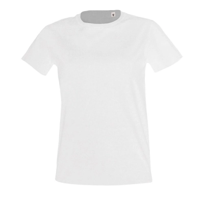 
                                                Women's white Imperial Fit Women t-shirt.
                                                