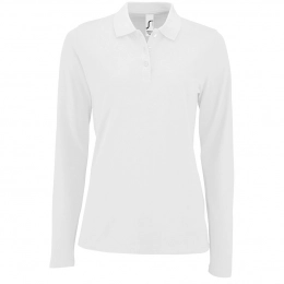 Women's Long Sleeve Polo Shirt Perfect LSL Women, White