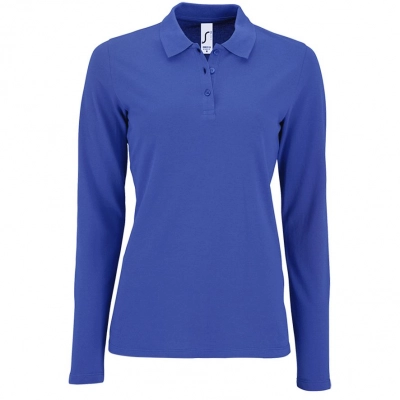 
                                                Women's Long Sleeve Polo Shirt Perfect LSL Women, Bright Blue
                                                
