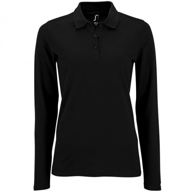 
                                                Women's Long Sleeve Polo Shirt Perfect LSL Women, Black
                                                