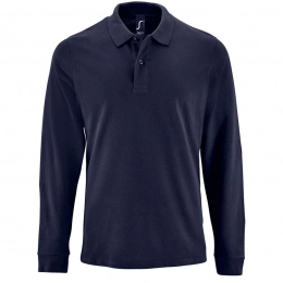 Men's Long Sleeve Polo Shirt Perfect LSL Men, Dark Blue