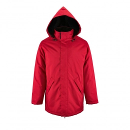Robyn quilted lined jacket, red