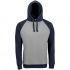 Seattle unisex sweatshirt, grey melange with dark blue