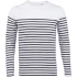 Men's long-sleeved Matelot LSL Men t-shirt, white with blue.