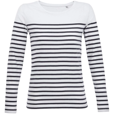 
                                                Women's long sleeve Matelot LSL Women t-shirt, white with blue.
                                                