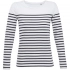 Women's long sleeve Matelot LSL Women t-shirt, white with blue.