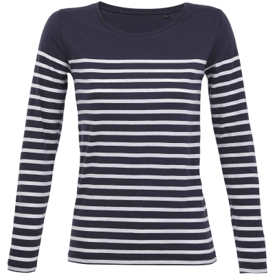 
                                                Women's long-sleeved Matelot LSL Women T-shirt, blue with white.
                                                