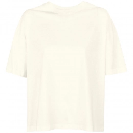 Футболка оверсайз женская Boxy Women, молочно-белая