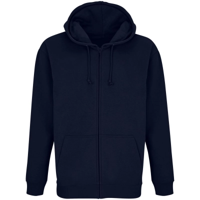 
                                                Unisex dark blue Carter hoodie.
                                                