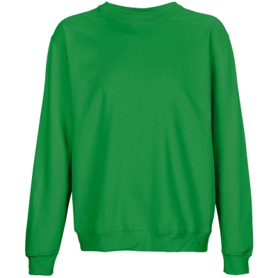
                                                Unisex Columbia sweatshirt, bright green.
                                                