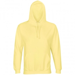 Unisex Condor hoodie, light yellow.