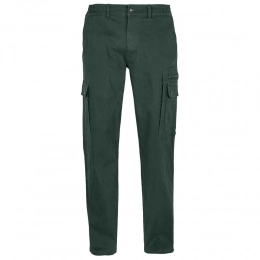 Men's Docker pants, dark green.