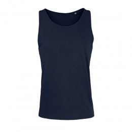 Unisex Crusader TT tank top, dark blue.