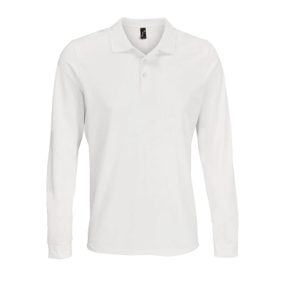 
                                                Prime LSL Long Sleeve Polo Shirt, White
                                                