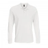 Prime LSL Long Sleeve Polo Shirt, White