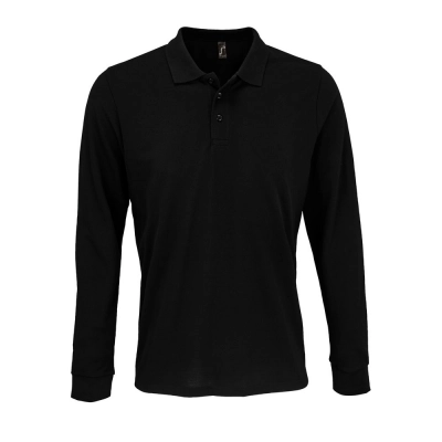 
                                                Prime LSL Long Sleeve Polo Shirt, Black
                                                