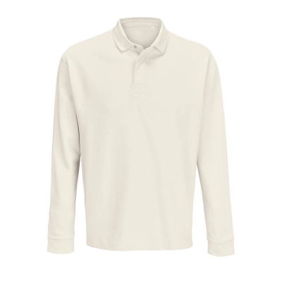 
                                                Heritage oversized long sleeve polo shirt, milk
                                                