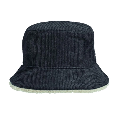 
                                                Two-sided Bucket Panama, dark gray with beige.
                                                