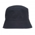 Nylon double-sided panama hat, black with khaki