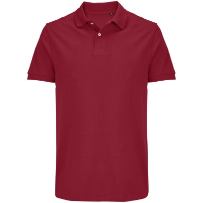 
                                                Unisex Pacific red (burgundy) polo shirt.
                                                