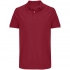 Unisex Pacific red (burgundy) polo shirt.