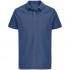 Pacific unisex blue (denim) polo shirt.