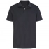 Unisex black Pacific polo shirt.
