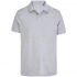 Pacific unisex grey melange polo shirt.
