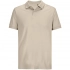 Pacific Women beige linen women's polo shirt.