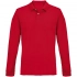 Unisex long-sleeve Pacific LSL polo shirt, red.