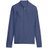 Unisex long sleeve Pacific LSL polo shirt, blue (denim).