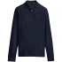 Unisex long sleeve polo shirt Pacific LSL, cobalt blue.