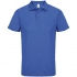 Unisex Pitcher bright blue (royal) polo shirt.