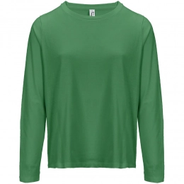 Women's long-sleeve Monarch Women t-shirt, bright green.