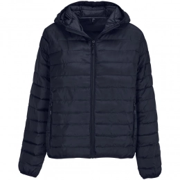 Women's dark blue Stream Women hooded jacket.